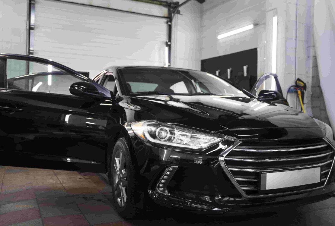 Black automotive paint
