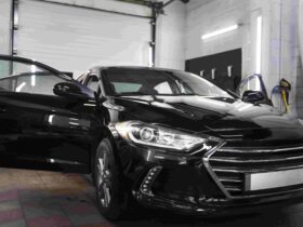 Black automotive paint
