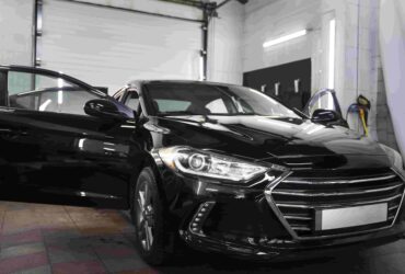 Black automotive paint
