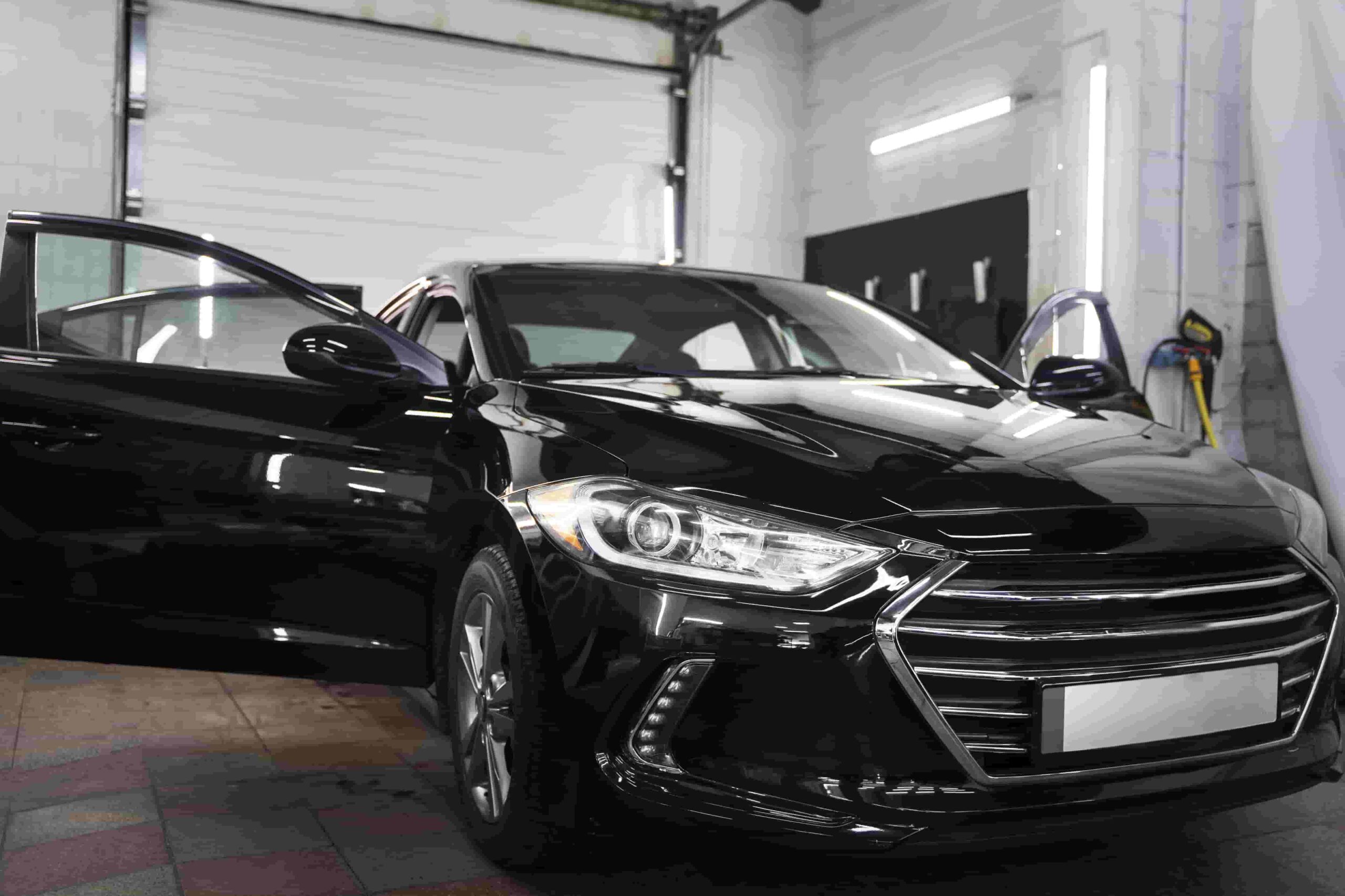 Black automotive paint